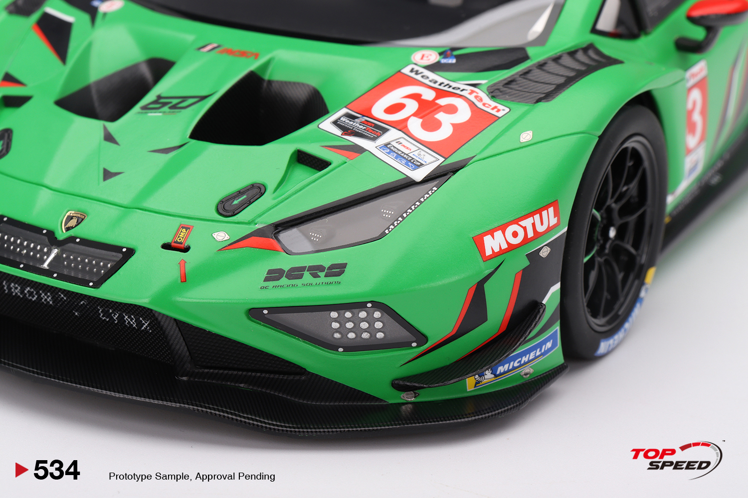 ミニカー 1/43 Iron Lynx Huracan GT3 '23 Spa24h Lamborghini Huracán GT3 EVO2 Iron Lynx 2023 IMSA Daytona 24 Horas