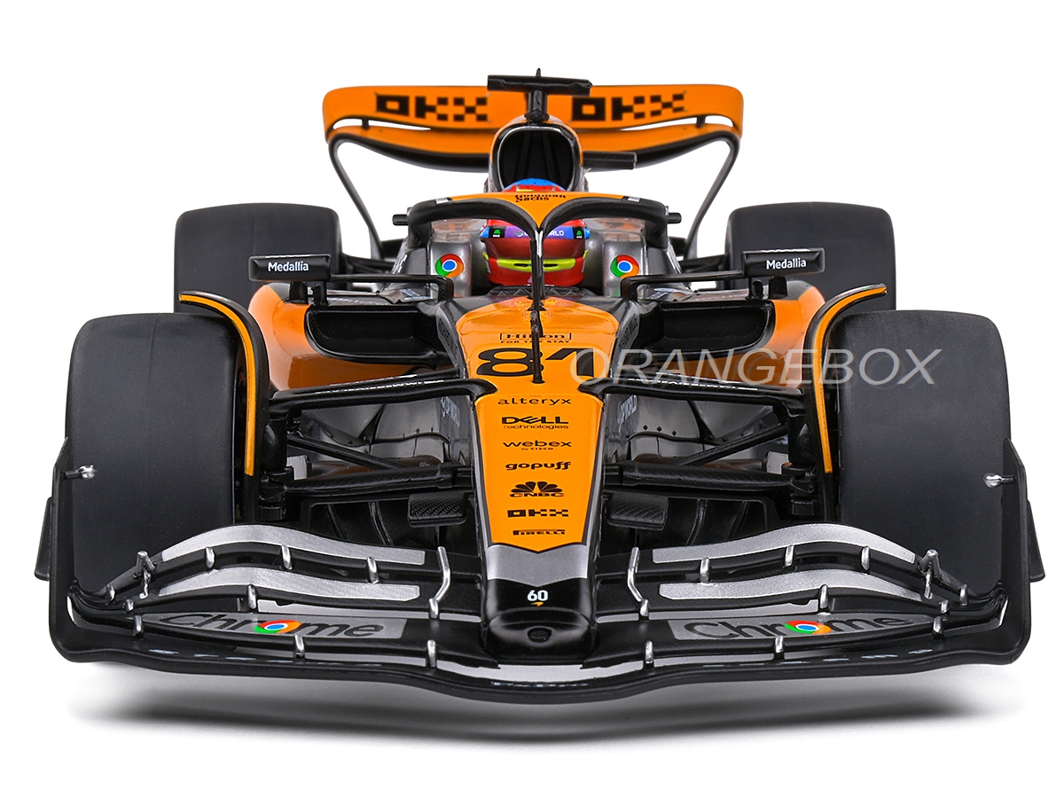 スパーク1/18 McLaren MCL60 2023 OscarPiastri Fórmula 1 McLaren MCL60 Gp Britânico 2023 Oscar Piastri 1:18