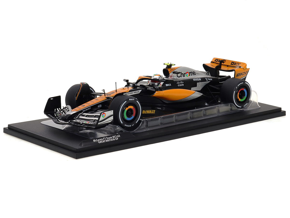 Fórmula 1 McLaren MCL60 Gp Britânico 2023 Lando Norris 1:18