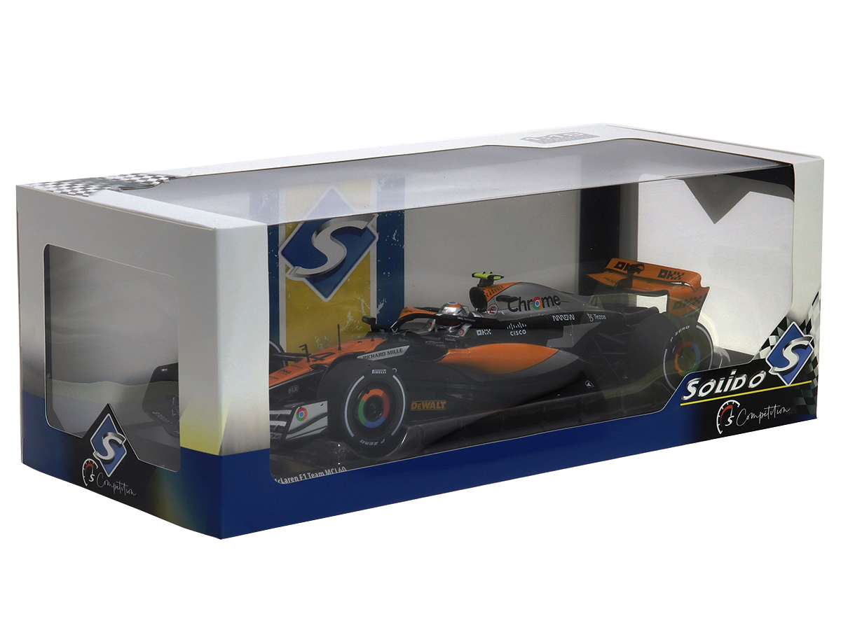 Fórmula 1 McLaren MCL60 Gp Britânico 2023 Lando Norris 1:18 Solido