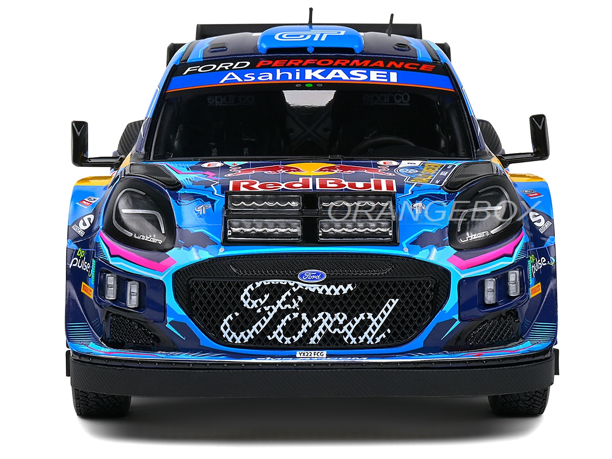Ford Puma Rally Hybrid Rally Suede 2023 1:18 Solido - 20 anos