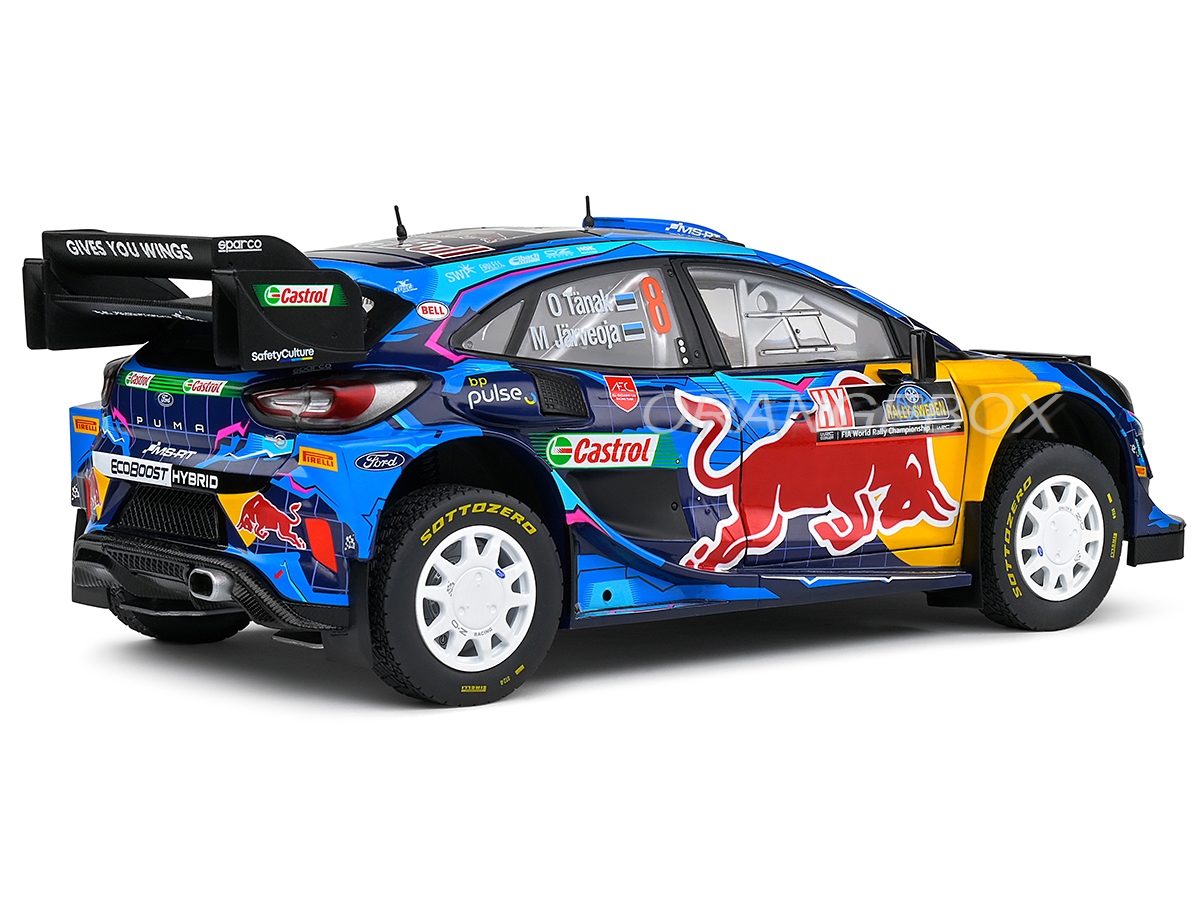 Ford Puma Rally Hybrid Rally Suede 2023 1:18 Solido - 20 anos