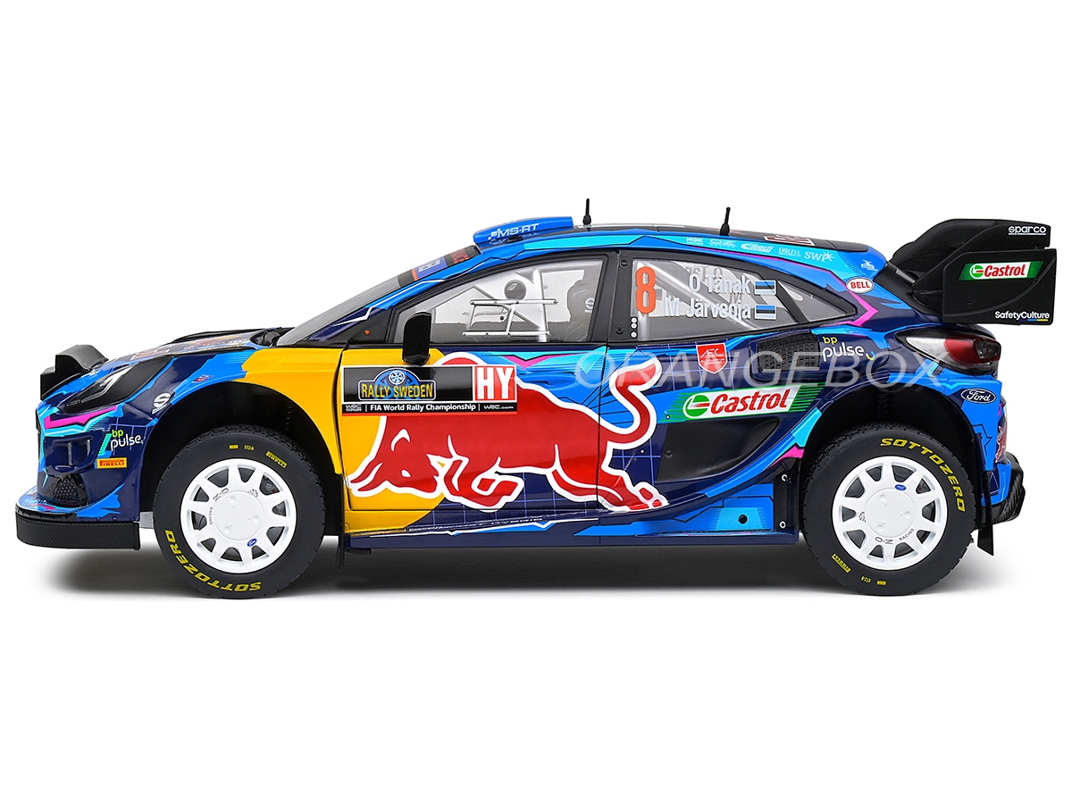 Ford Puma Rally Hybrid Rally Suede 2023 1:18 Solido - 20 anos
