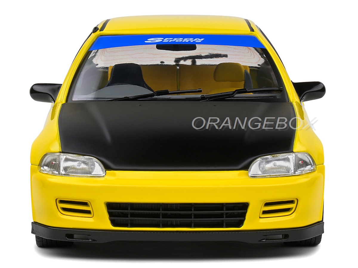 ソリド 1/18 ホンダ シビック EG6 スプーン 1991 (イエロー) Honda Civic (EG6) 1991 1:18 Solido Amarelo - 20 anos! Loja on-line