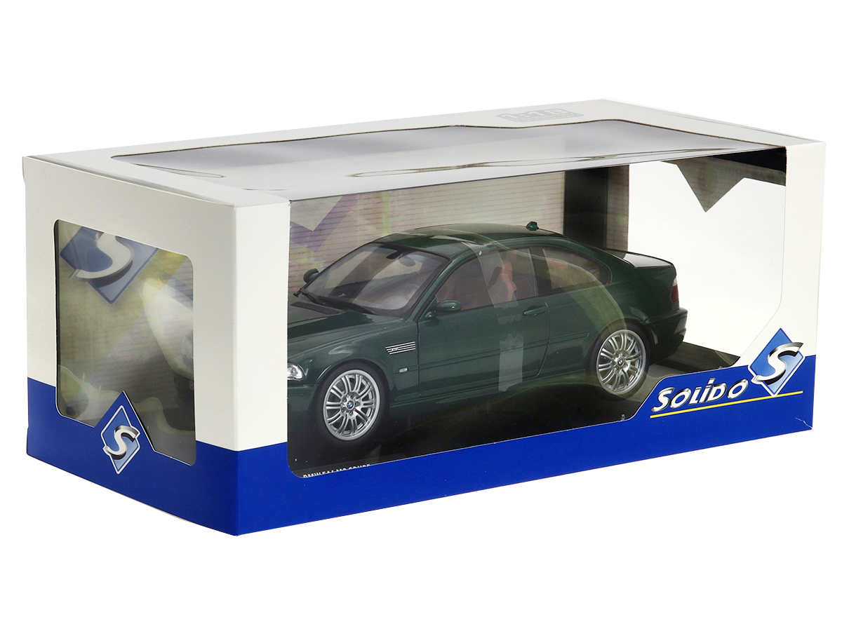 BMW E46 M3 Coupe 2000 1:18 Solido Verde - 20 anos! Loja on-line de