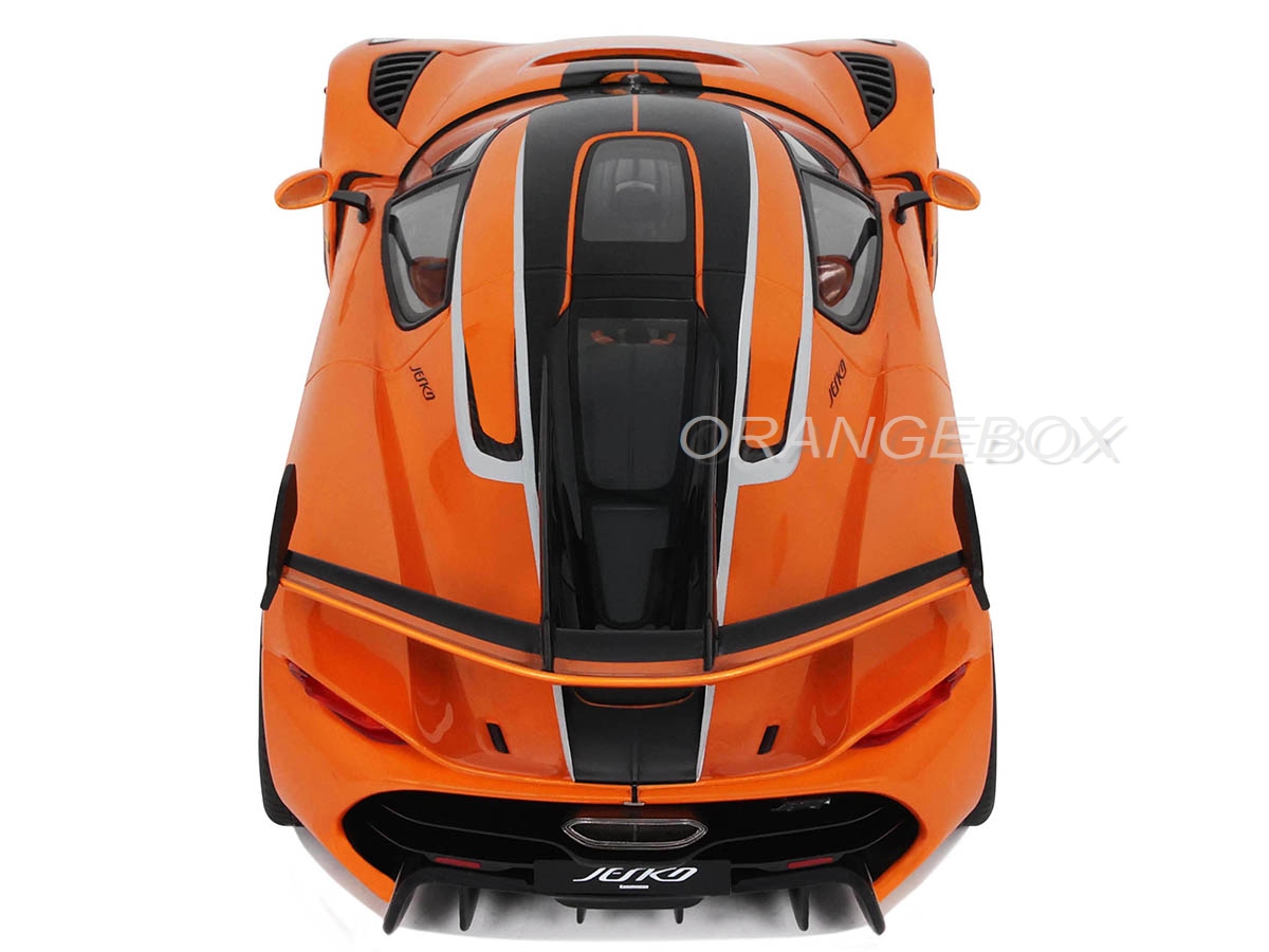 Koenigsegg Jesko Attack 2023 1:18 GT Spirit Laranja - 20 anos