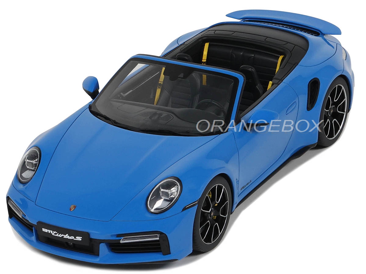 Porsche 911 (992) Turbo S Cabriolet 2020 1:18 GT Spirit Azul - 19