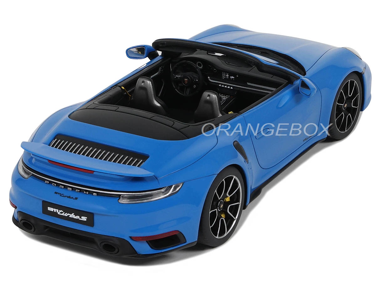 Porsche 911 (992) Turbo S Cabriolet 2020 1:18 GT Spirit Azul - 19