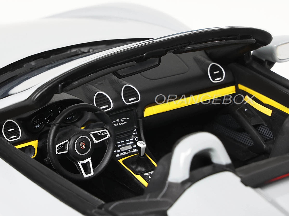 Porsche 718 Spyder 2019 1:18 GT Spirit Cinza - 20 anos! Loja on