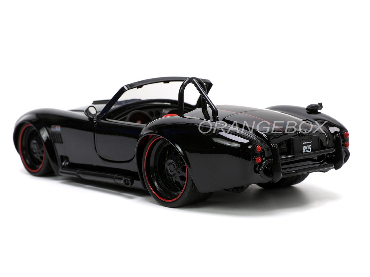 Shelby Cobra 427 S/C 1965 1:24 Jada Toys Preto - 20 anos! Loja on