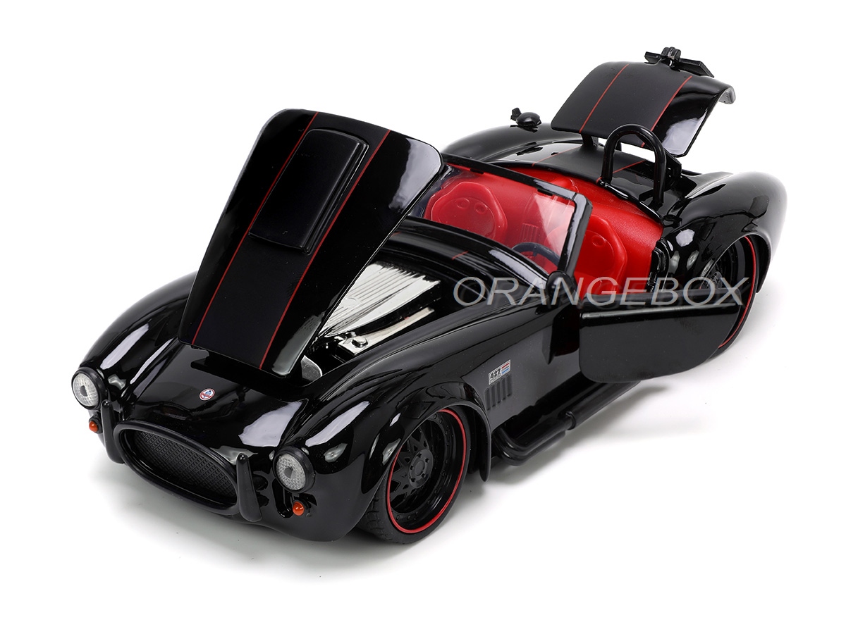 Shelby Cobra 427 S/C 1965 1:24 Jada Toys Preto - 20 anos! Loja on