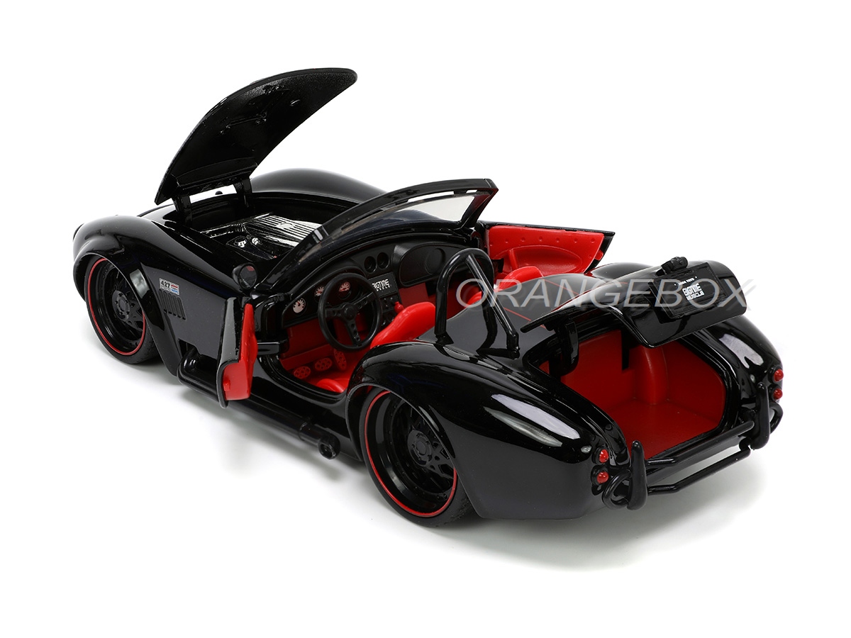 Shelby Cobra 427 S/C 1965 1:24 Jada Toys Preto - 20 anos! Loja on