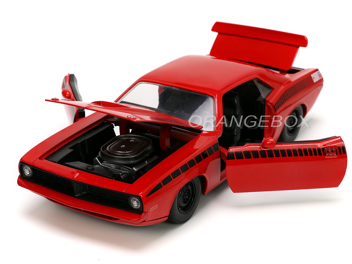 Plymouth Barracuda 1973 1:24 Jada Toys Vermelho - 20 anos! Loja on