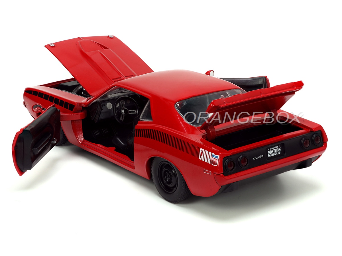 Plymouth Barracuda 1973 1:24 Jada Toys Vermelho - 20 anos! Loja on