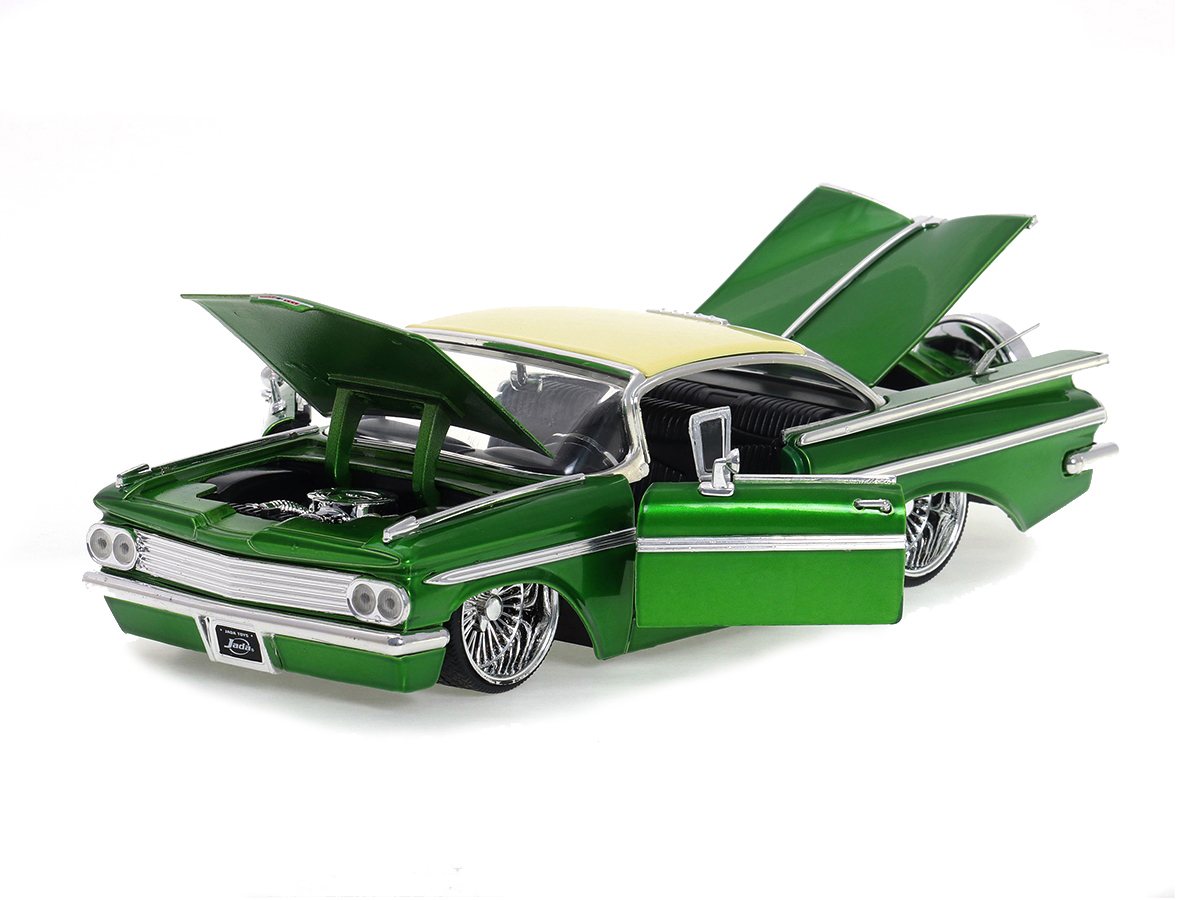 Chevrolet Impala 1959 Lowrider DUB 1:24 Jada Toys Verde - 20 anos