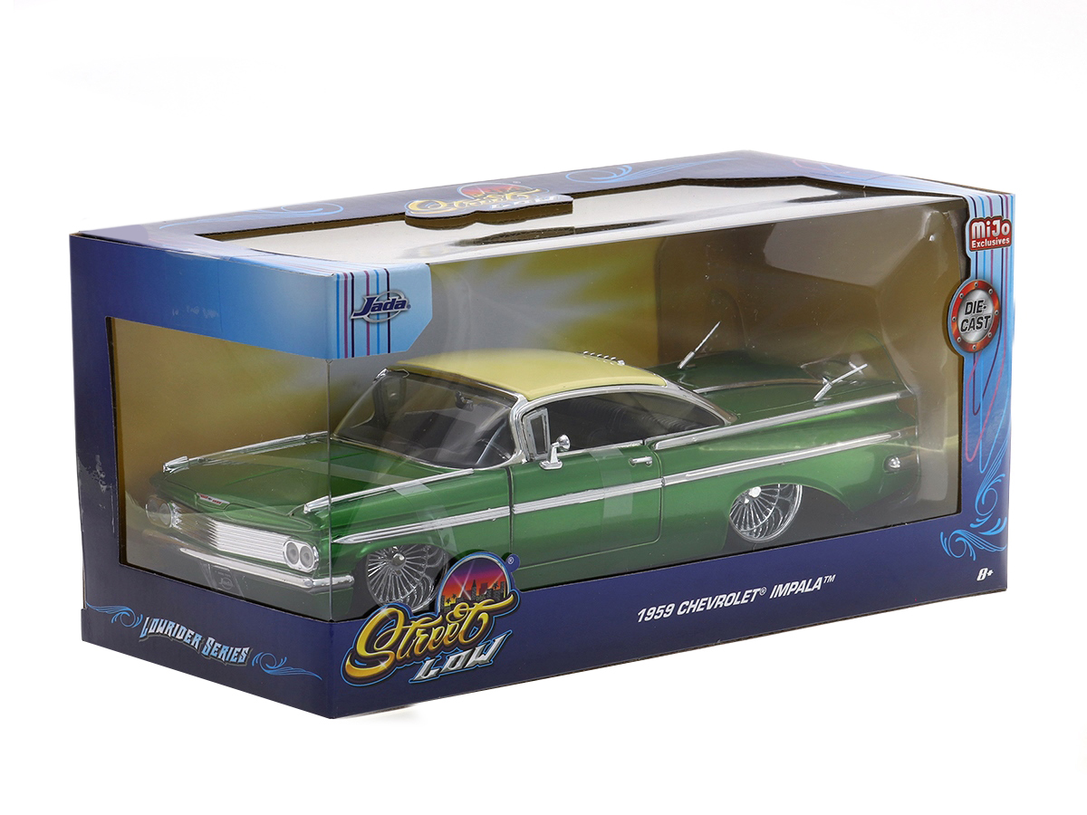 Chevrolet Impala 1959 Lowrider DUB 1:24 Jada Toys Verde - 19