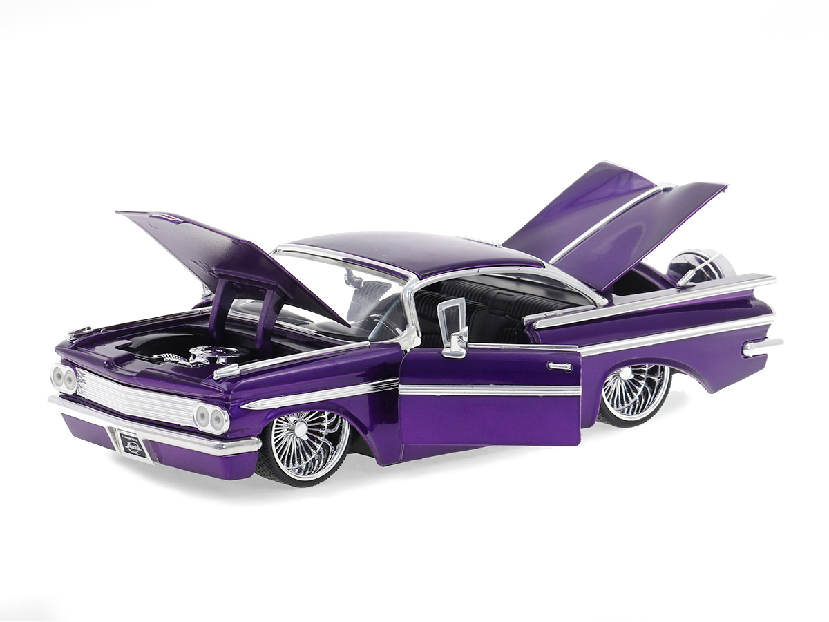 Chevrolet Impala 1959 Lowrider DUB 1:24 Jada Toys Purple - 19 anos