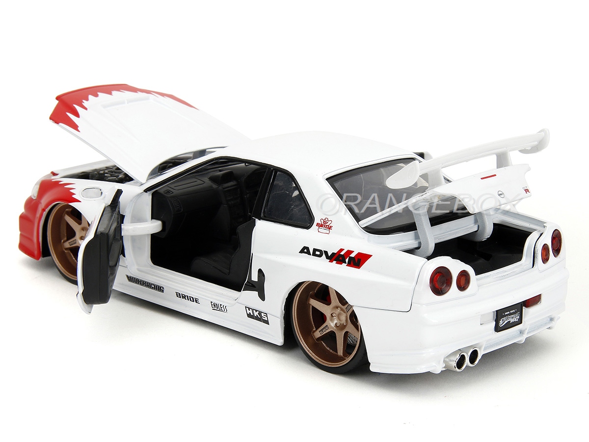 Nissan Skyline GT-R (R34) 2002 Street Fighter + Figura Ryu Jada