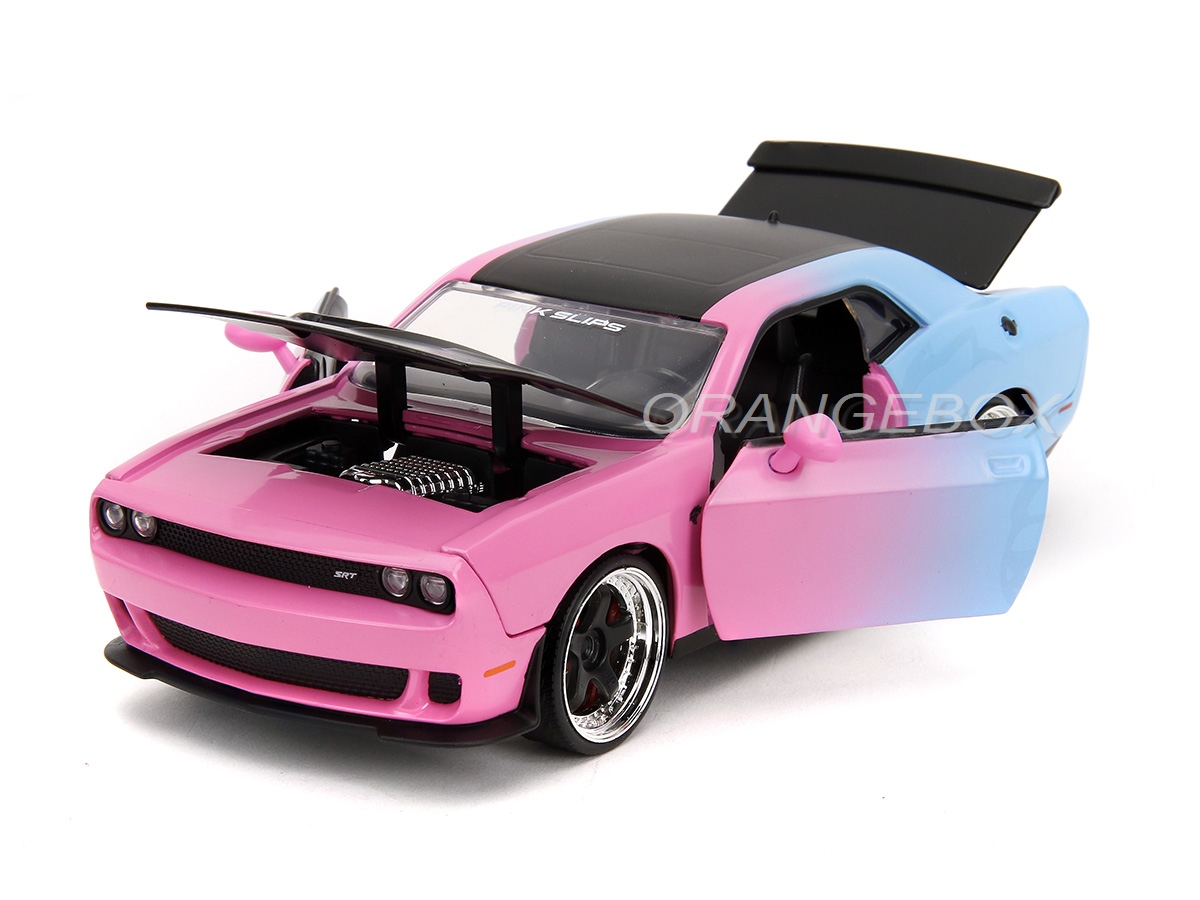 ジャンク 1/64 マッスルマシーン 3 FD3S D1仕様 ピンク Dodge Challenger SRT Hellcat 2015 1:24 Jada Toys Pink Slips - 20