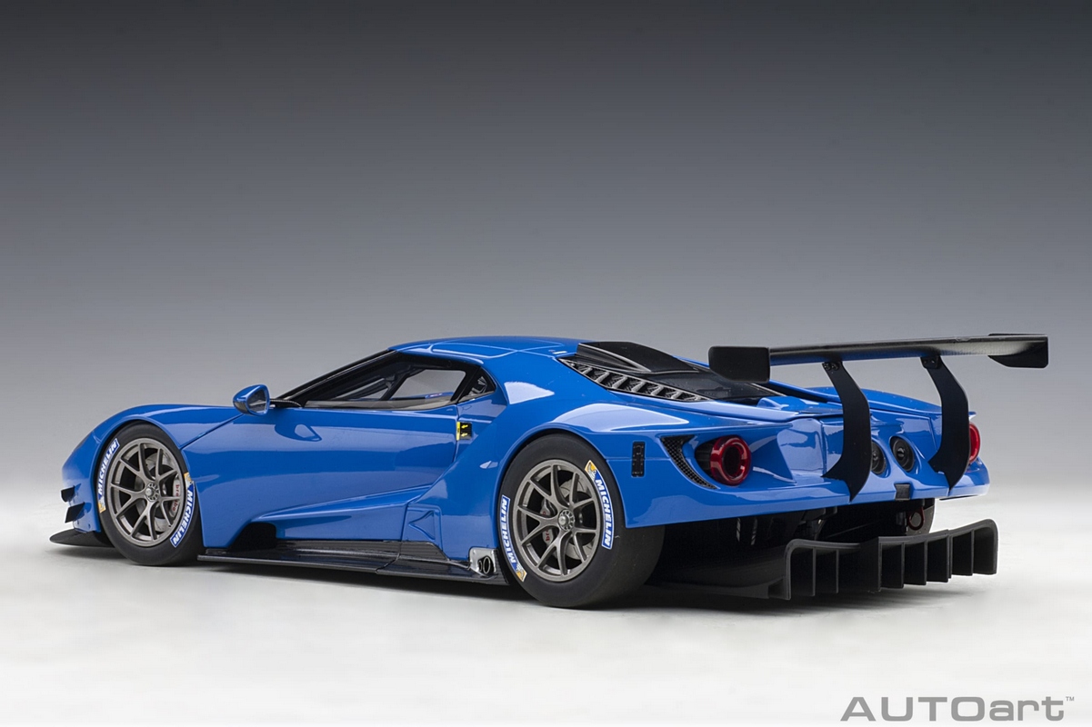 Ford GT GTE Plain Body Version 1:18 Autoart Azul - 20 anos! Loja