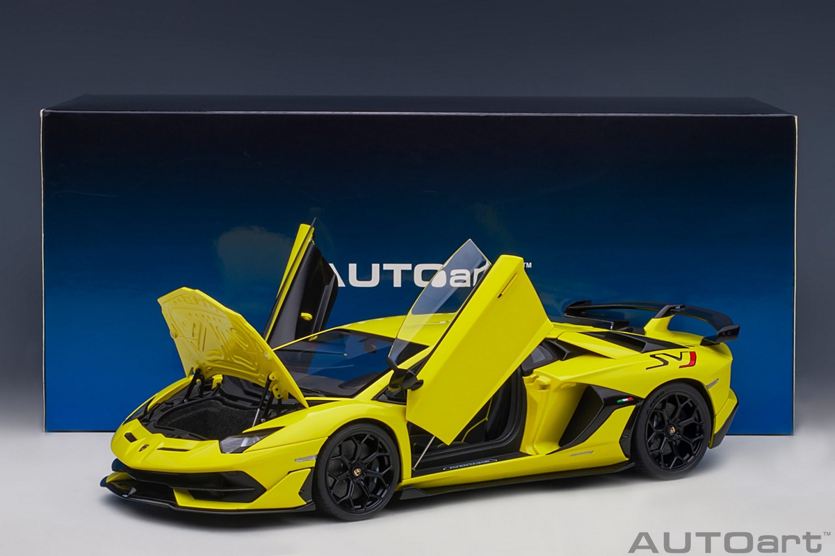 Lamborghini Aventador SVJ 1:18 Autoart Amarelo - 19 anos! Loja on