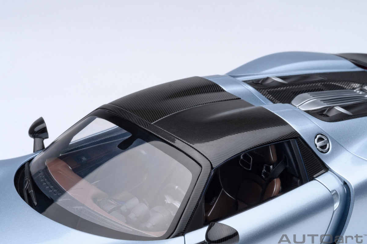 Porsche 918 Spyder Weissach Package 1:18 Autoart Azul - 20 anos