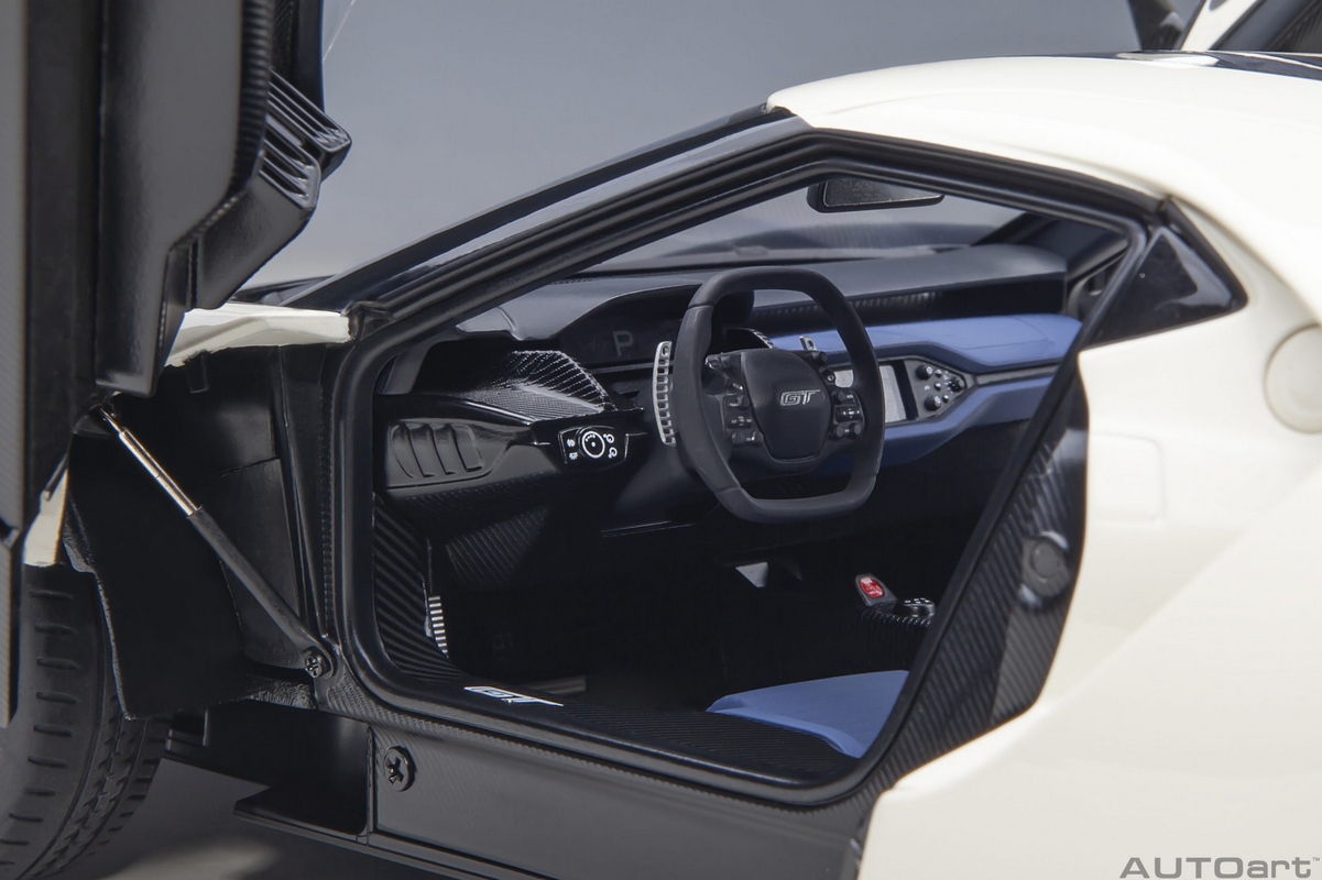 Ford GT 2022 64 Prototype Heritage Edition 1:18 Autoart Branco