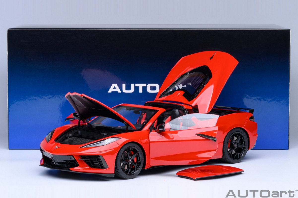 AUTOart　Chevrolet Corvette 1:18 Chevrolet Corvette C8 Stingray Z51 1:18 Autoart Cinza - 19