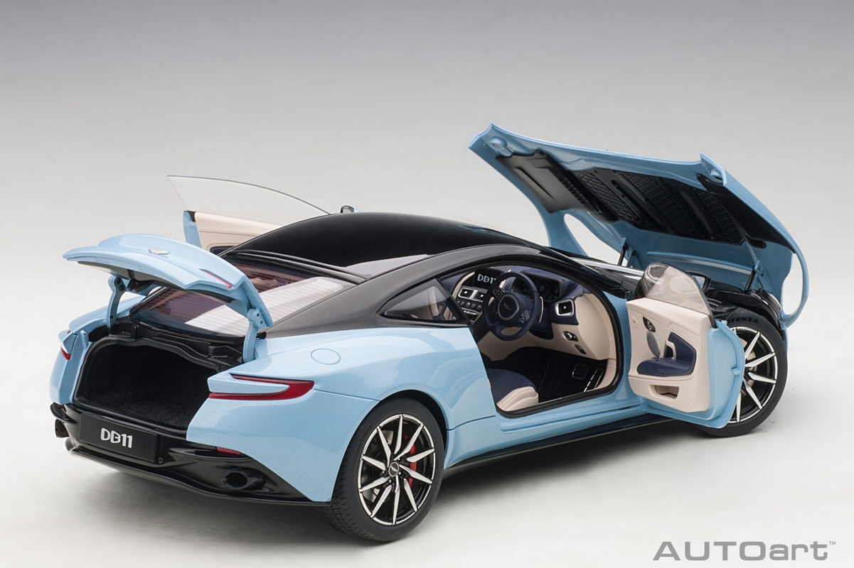 Aston Martin DB11 1:18 Autoart Azul - 20 anos! Loja on-line de