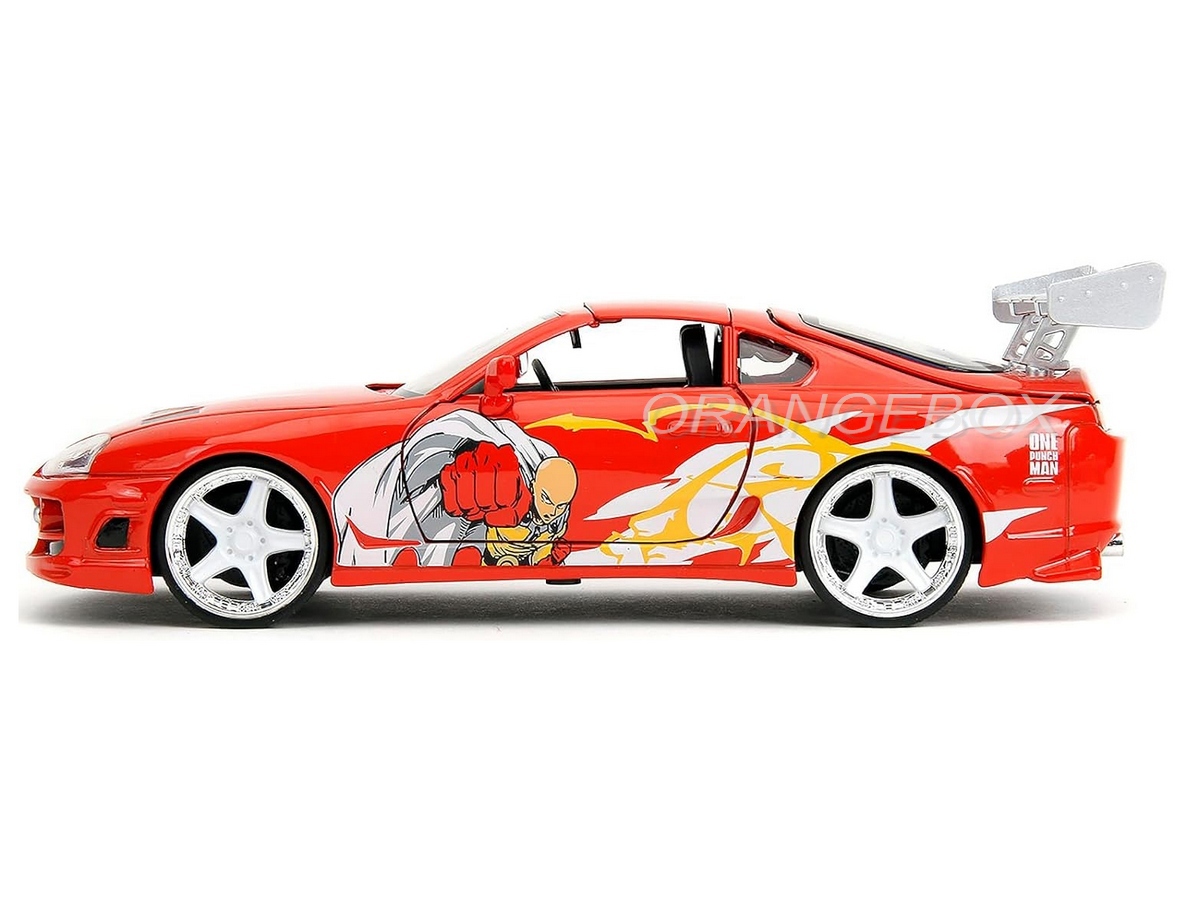 Toyota Supra 1995 One Punch Man + Figura Saitama Jada Toys 1:24