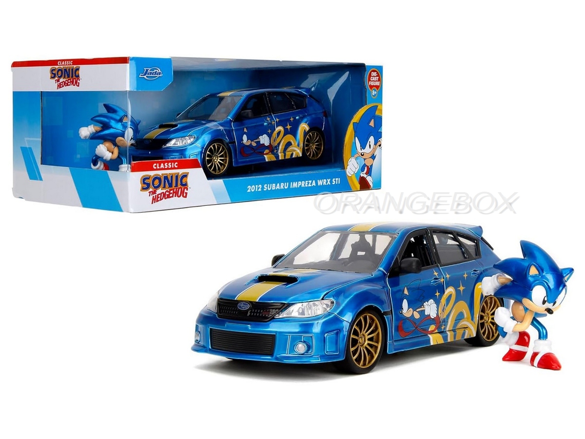 Subaru Impreza WRX STI Sonic The Hedgehog + Figura 1:24 Jada Toys