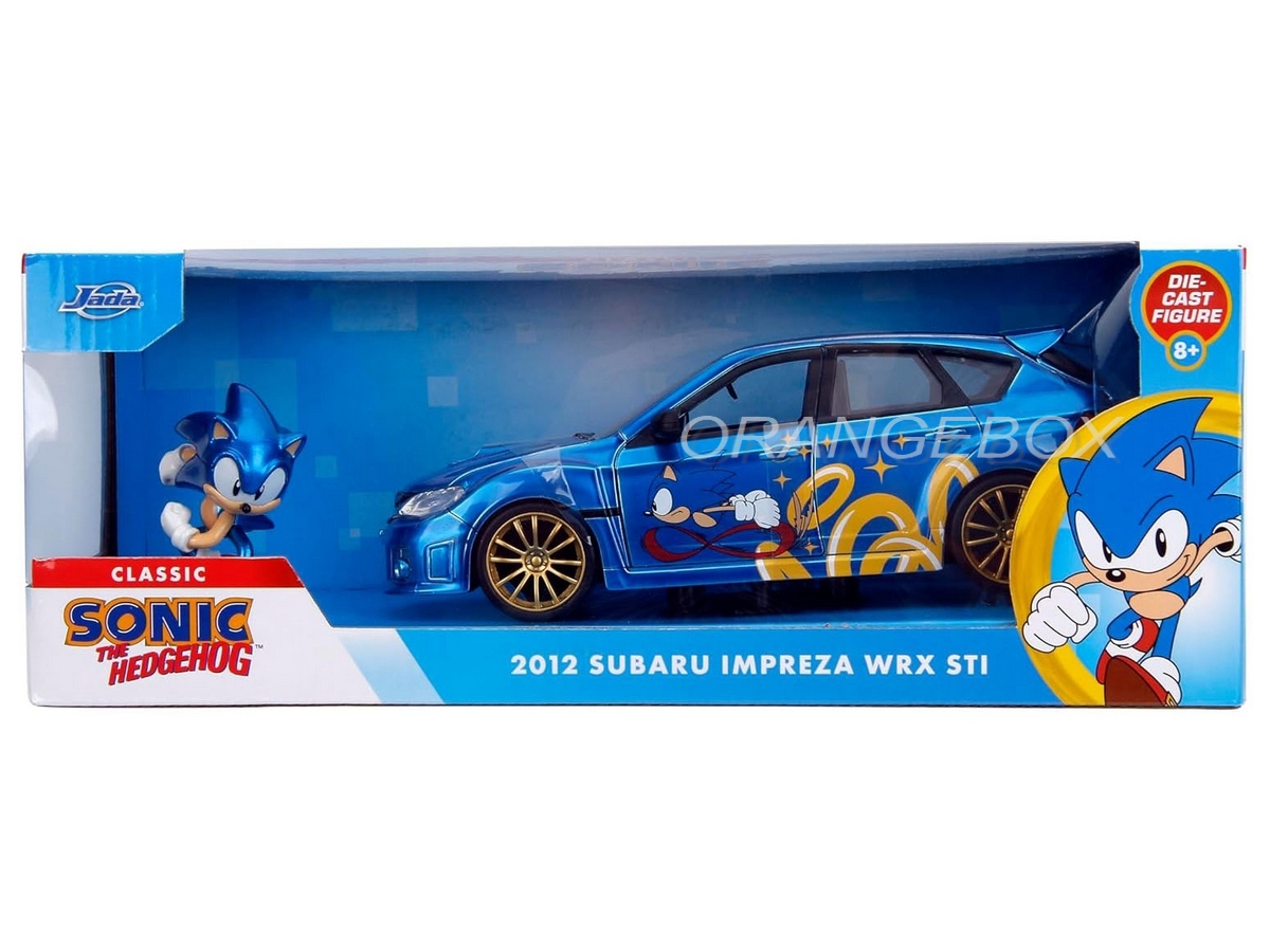 Subaru Impreza WRX STI Sonic The Hedgehog + Figura 1:24 Jada Toys