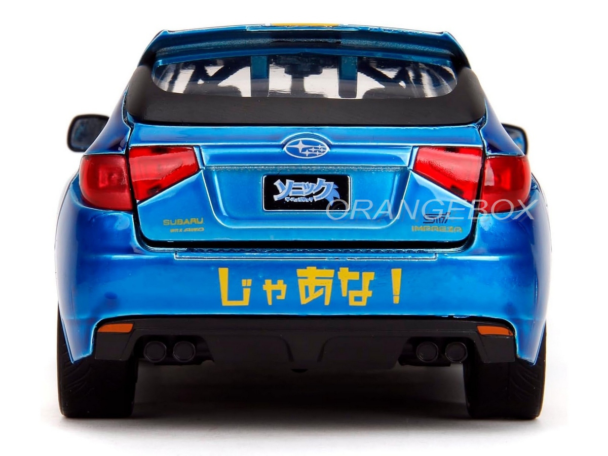 Subaru Impreza WRX STI Sonic The Hedgehog + Figura 1:24 Jada Toys