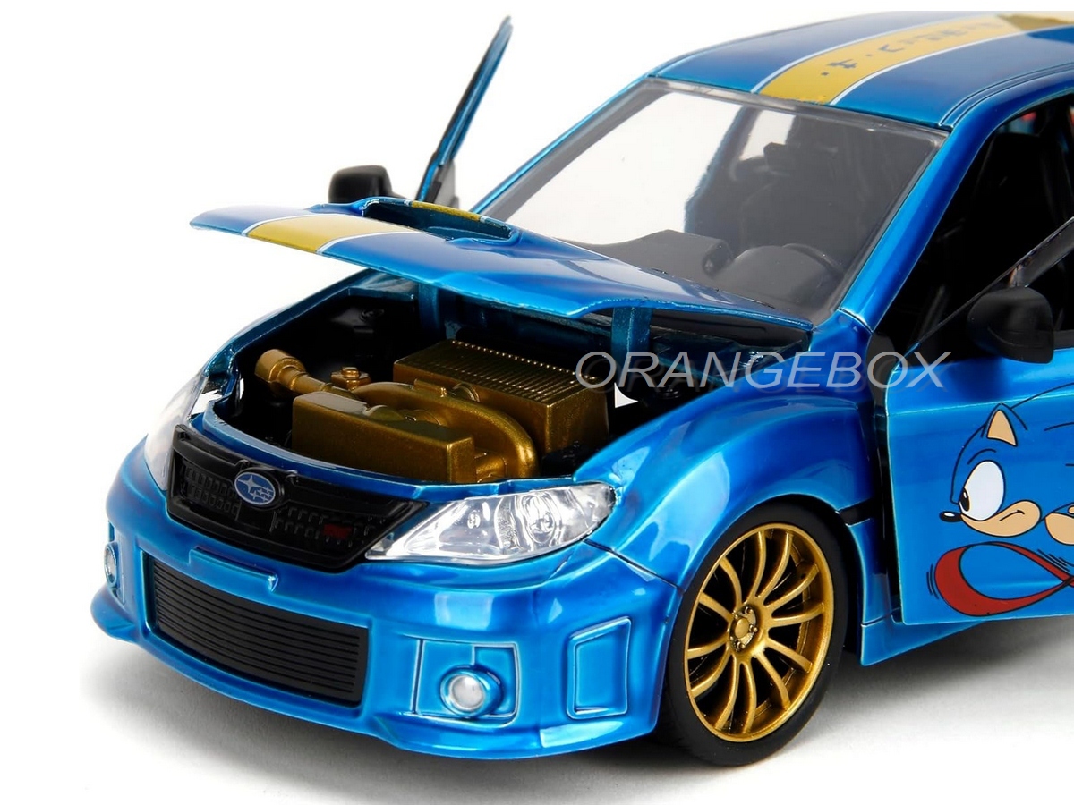 Subaru Impreza WRX STI Sonic The Hedgehog + Figura 1:24 Jada Toys