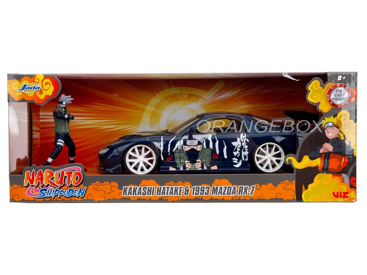 Mazda RX-7 1993 Kakashi Hatake Naruto Shippuden + Figura Jada Toys