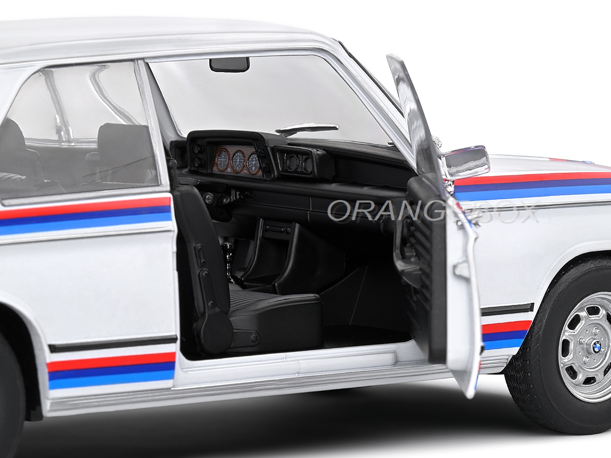 BMW 2002 TII Turbo Evocation 1971 1:18 Solido Branco - 20 anos