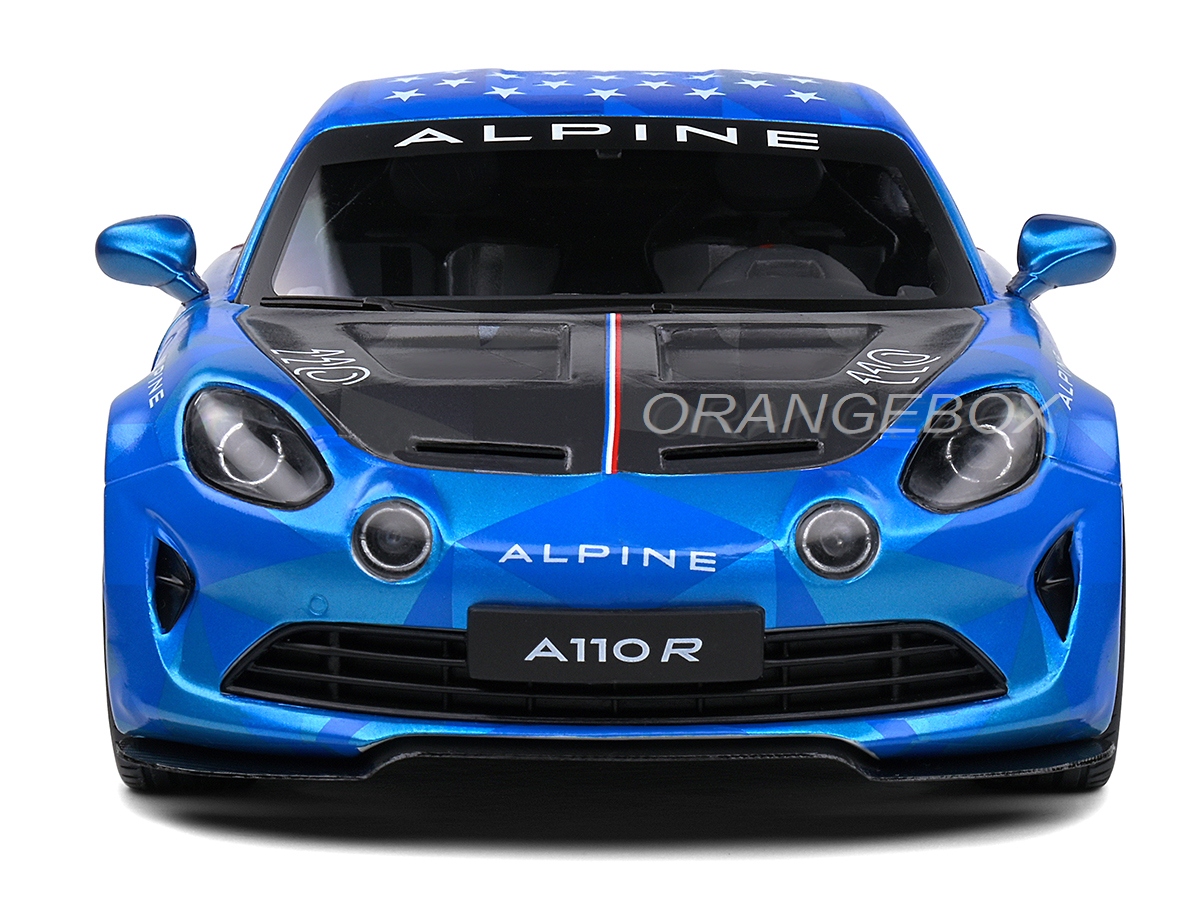 Miniature Alpine A110 Radicale 2025 Team Aseptogyl Orange échelle 1/18 Solido - Édition Limitée Numérotée
