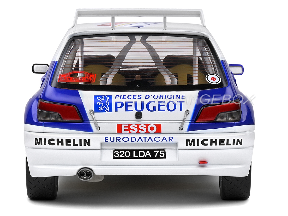 Peugeot 306 Maxi Rallye Monte Carlo 1996 1:18 Solido - 20 anos