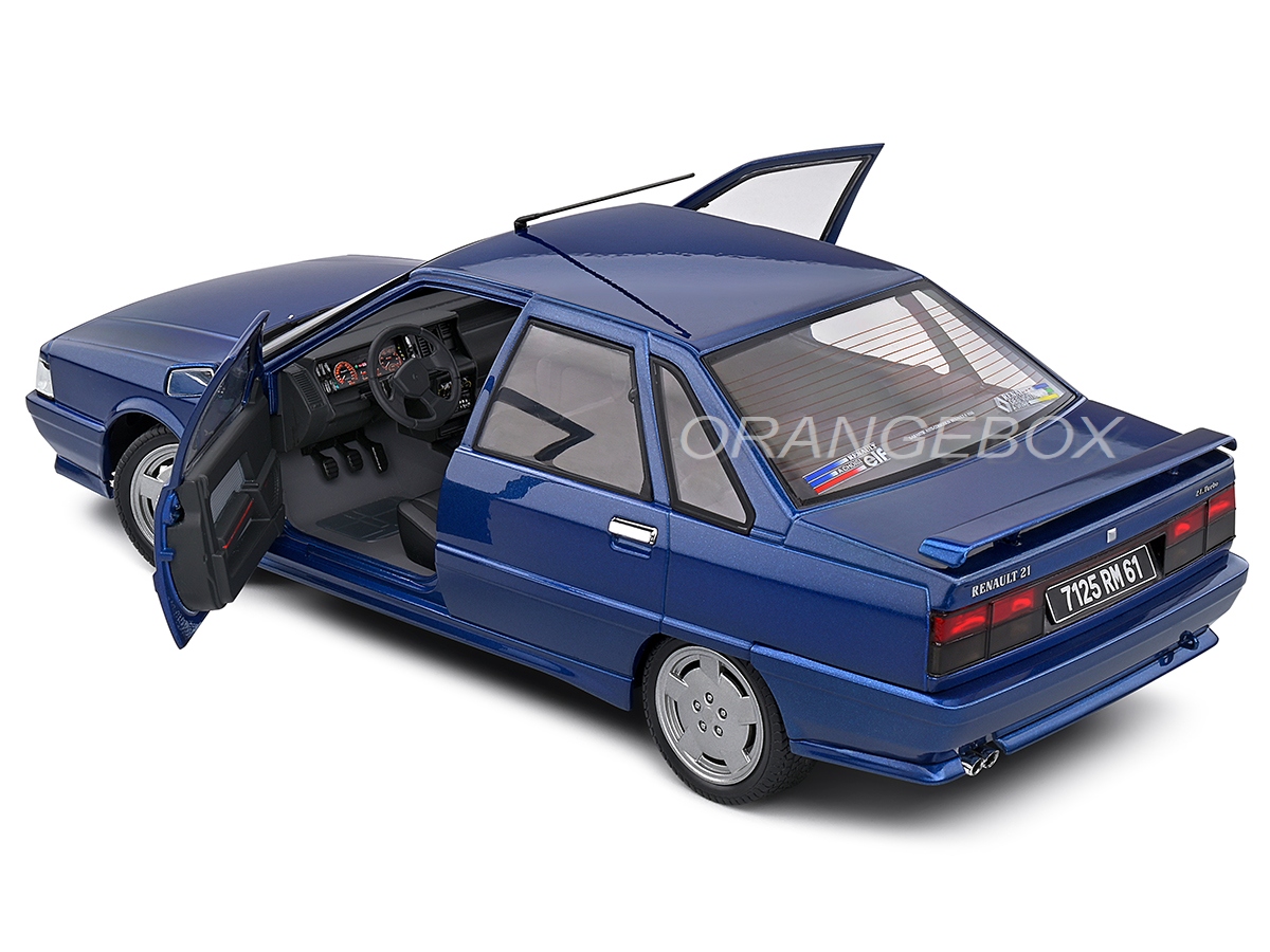 Renault 21 Turbo Ph.1 1988 1:18 Solido Azul - 19 anos! Loja on