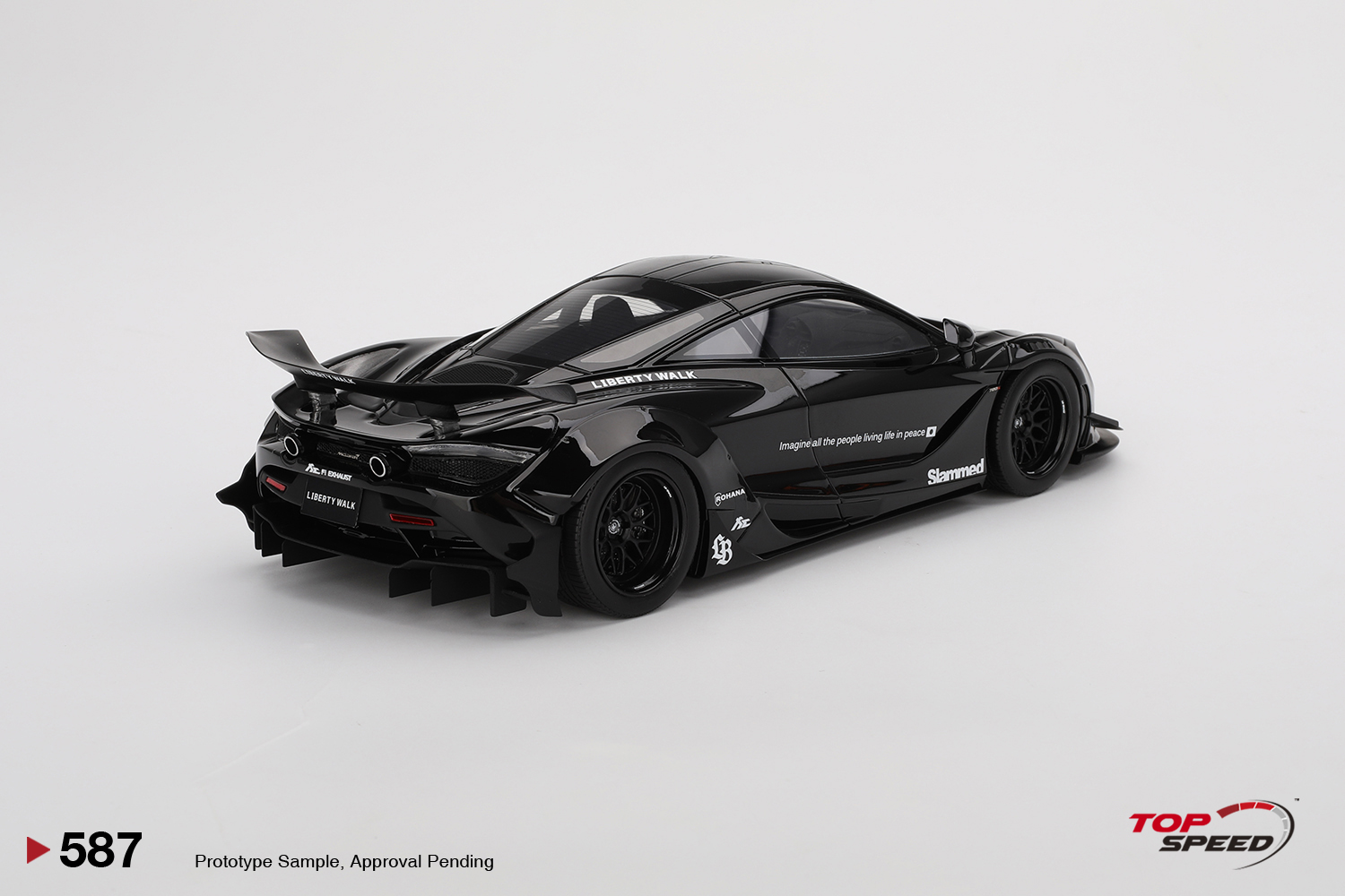 PRÉ-VENDA *** McLaren 720S LB Works TAS 2024 1:18 TopSpeed Preto
