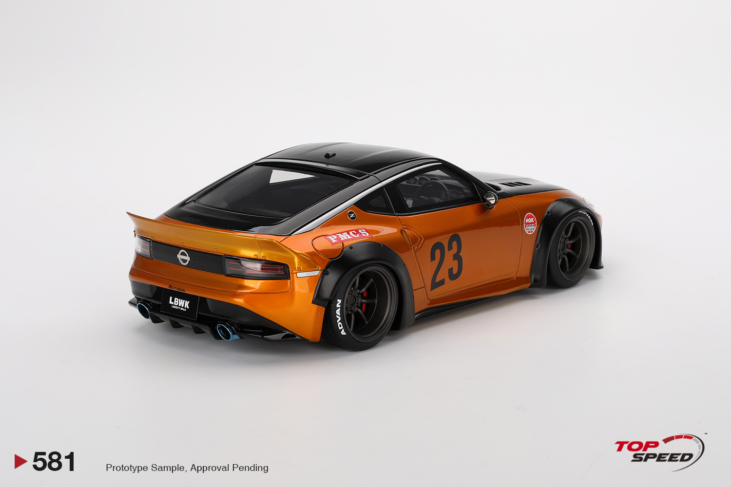LIBERTY WALK ゴールドミニカーセット Nissan Z LB Nation Works 1:18 TopSpeed Gold - 20 anos! Loja on