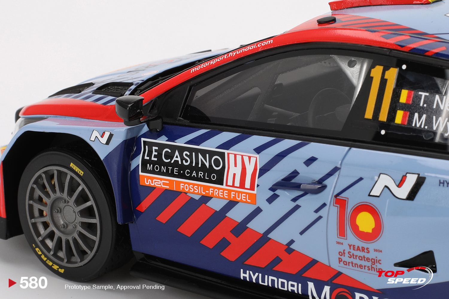 Hyundai i20 N Rally1 Hybrid 2024 Rally Monte Carlo Winner 1:18