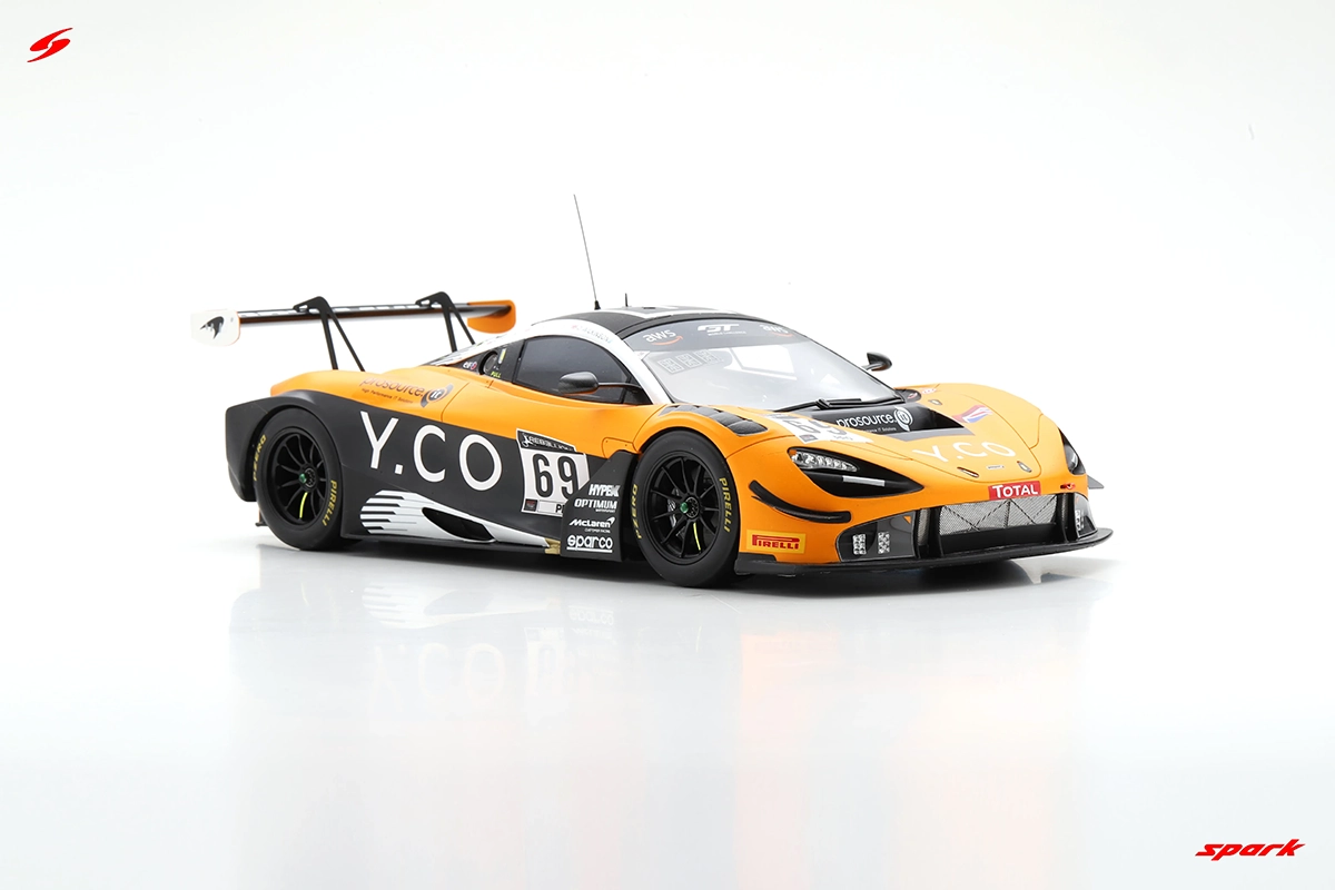 McLaren 720S GT3 24 Horas Spa 1:18 Spark - 20 anos! Loja on-line