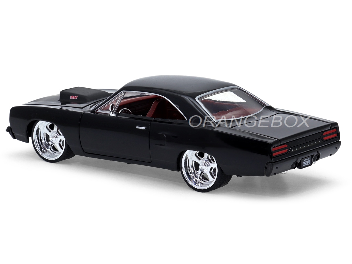 Plymouth Road Runner 1970 1:24 Jada Toys Preto - 20 anos! Loja on