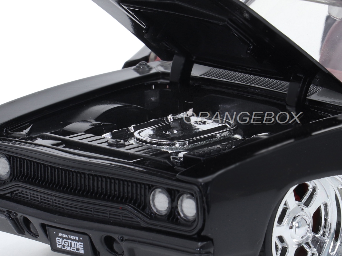 Plymouth Road Runner 1970 1:24 Jada Toys Preto - 20 anos! Loja on