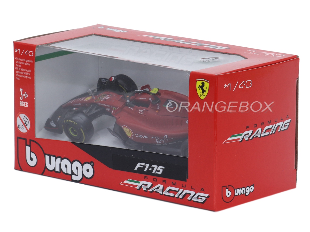 F1 Ferrari F1-75 Scuderia 2022 Carlos Sainz 1:43 Bburago - 20 anos