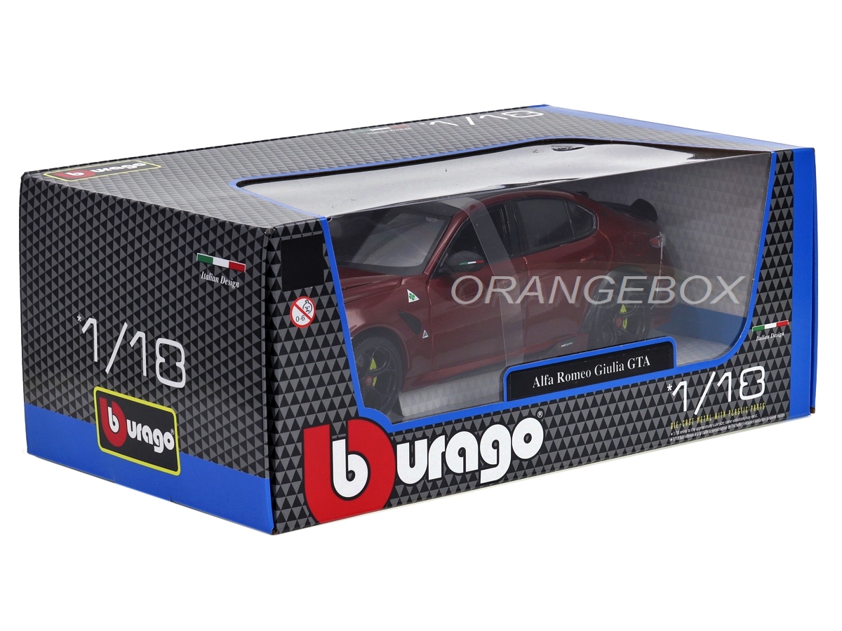 Alfa Romeo Giulia GTA 2020 1:18 Bburago Bordo - 20 anos! Loja on