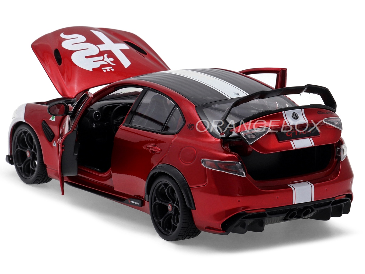 Alfa Romeo Giulia GTAm 99 2020 1:18 Bburago Vermelho - 20 anos