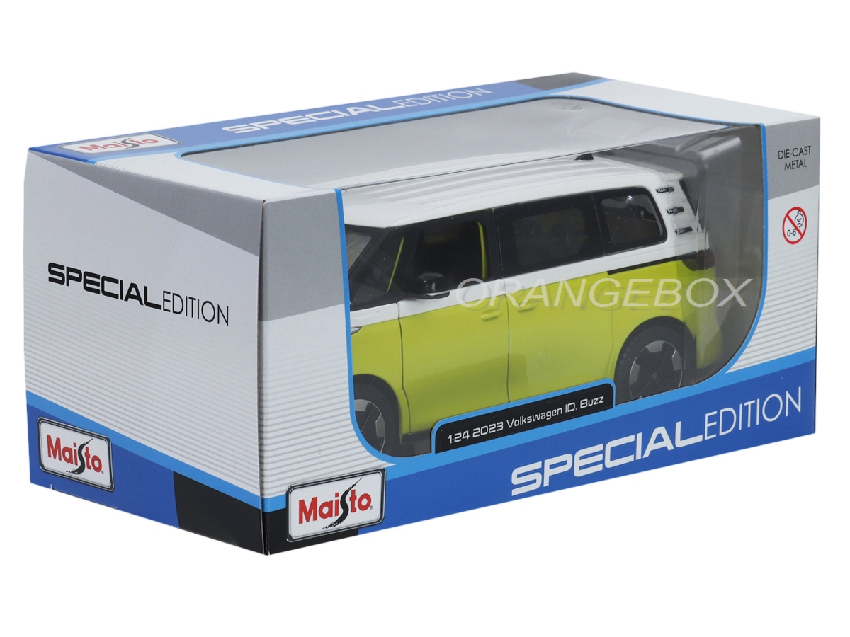 Volkswagen ID. Buzz Van 2023 1:24 Maisto Laranja - 19 anos! Loja on-line de miniaturas