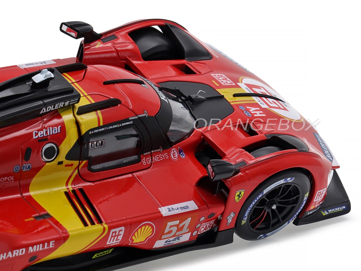 Ferrari 499P Winner 24 Horas Le Mans 2023 1:18 Bburago - 19 anos